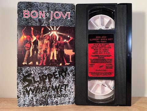 BON JOVI - slippery when wet: the videos - VHS
