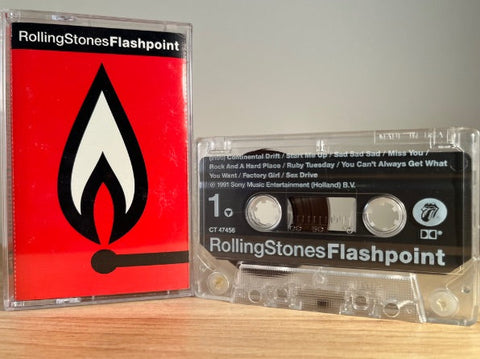 THE ROLLING STONES - flashpoint - CASSETTE TAPE