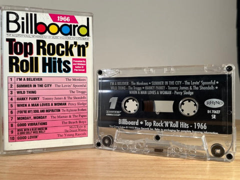 BILLBOARD TOP ROCK ’N’ ROLL HITS - 1966 - CASSETTE TAPE