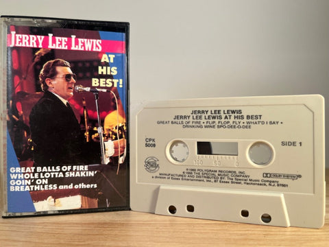 JERRY LEE LEWIS - at his best - CASSETTE TAPE