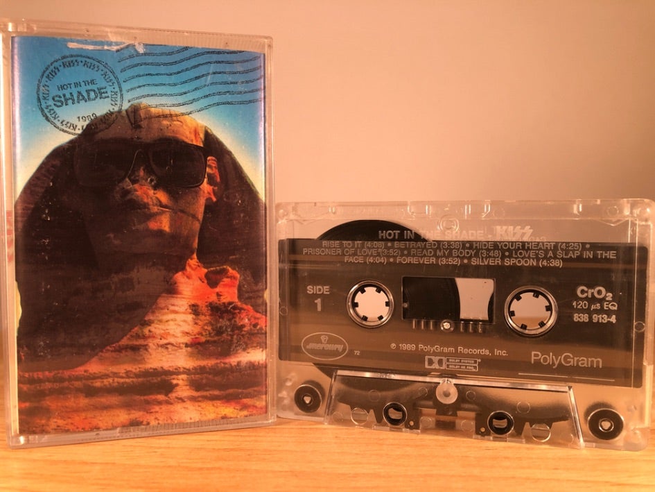 KISS - hot in the shade - CASSETTE TAPE