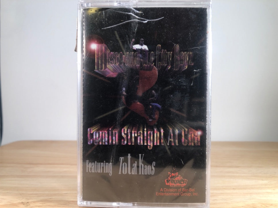Disco And The City Boyz Featuring Total Kaos – Comin Straight At Cha - BRAND NEW CASSETTE TAPE [slight crack in case]