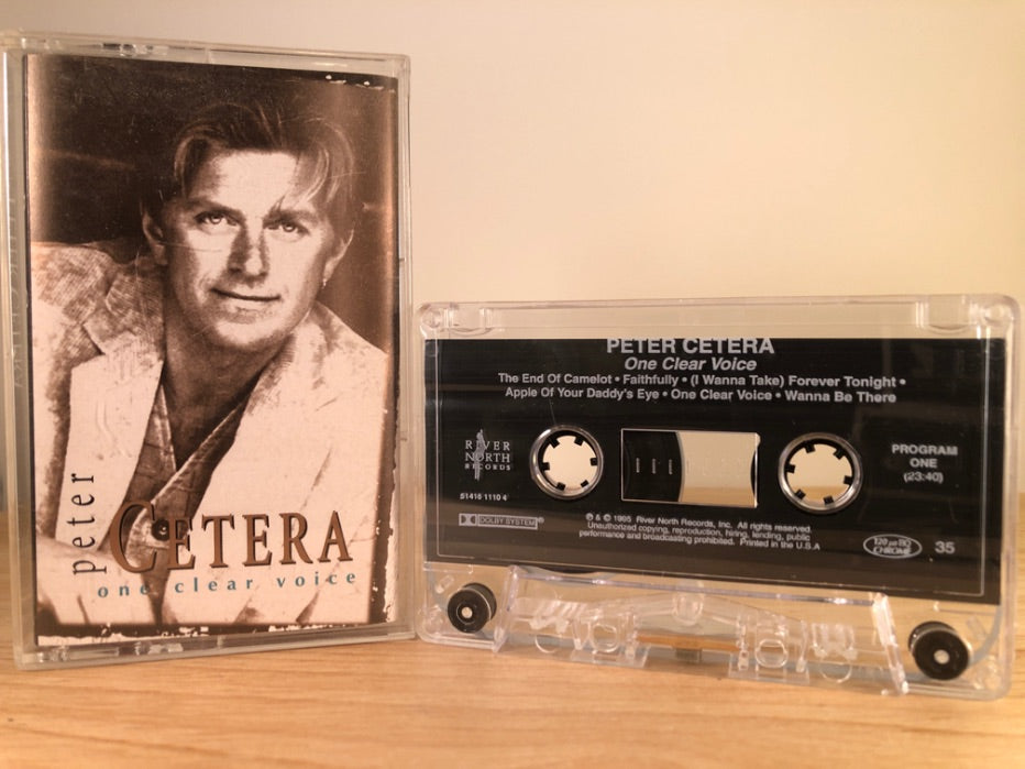 PETER CETERA - one clear voice - CASSETTE TAPE