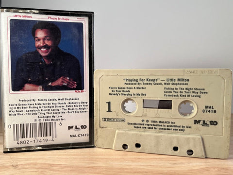 LITTLE MILTON - playing for keeps - CASSETTE TAPE