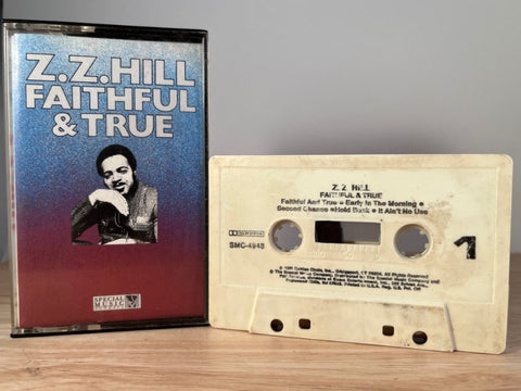 Z.Z. HILL - faithful & true - CASSETTE TAPE [stain on shell]