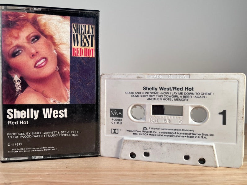 SHELLY WEST - red hot - CASSETTE TAPE