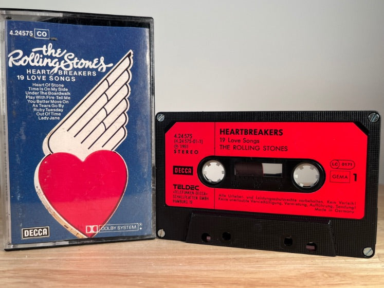THE ROLLING STONES - heartbreakers: 19 love songs - CASSETTE TAPE [germany]