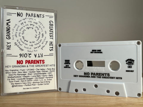NO PARENTS - hey grandma & the greatest hits - CASSETTE TAPE