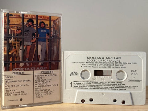 MacLEAN & MacLEAN - locked up for laughs - CASSETTE TAPE