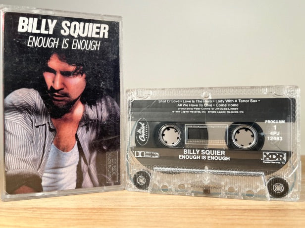 BILLY SQUIER - enough is enough - CASSETTE TAPE