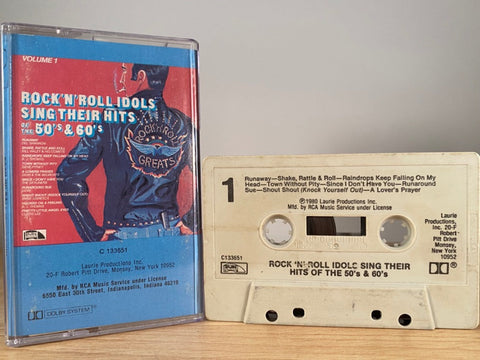 ROCK N ROLL IDOLS SING THEIR HITS - various artists - CASSETTE TAPE