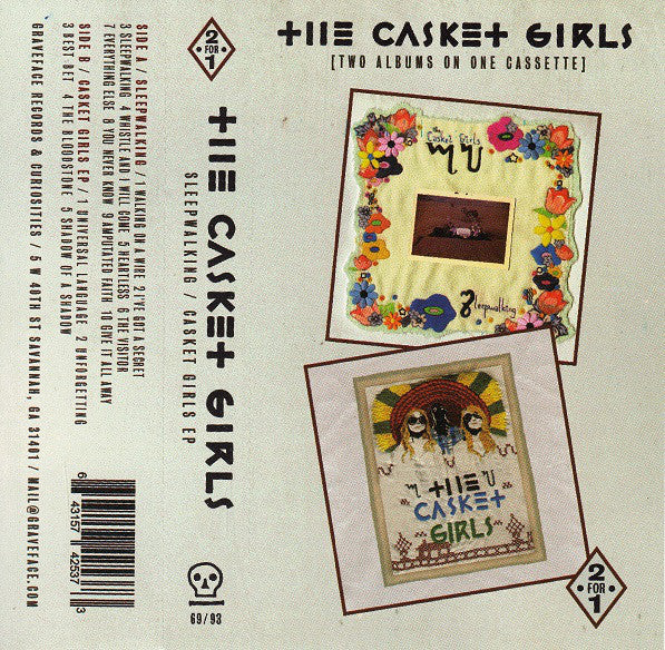 The Casket Girls ‎– Sleepwalking / Casket Girls (2•For•1 - Two Albums On One Cassette)