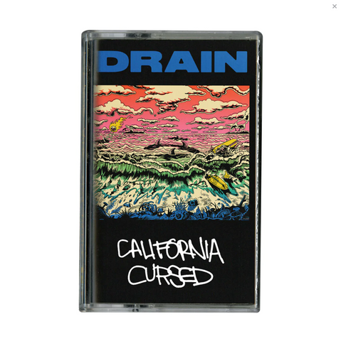 DRAIN "CALIFORNIA CURSED" - BRAND NEW CASSETTE TAPE