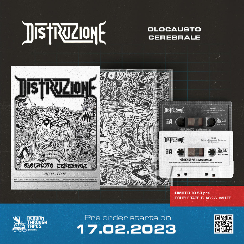 DISTRUZIONE - "OLOCAUSTO CEREBRALE 1992-2022" DOUBLE TAPE BOX DELUXE