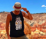 Tapehead City Black tank