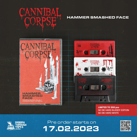 CANNIBAL CORPSE - HAMMER SMASHED FACE EP - BRAND NEW CASSETTE TAPE
