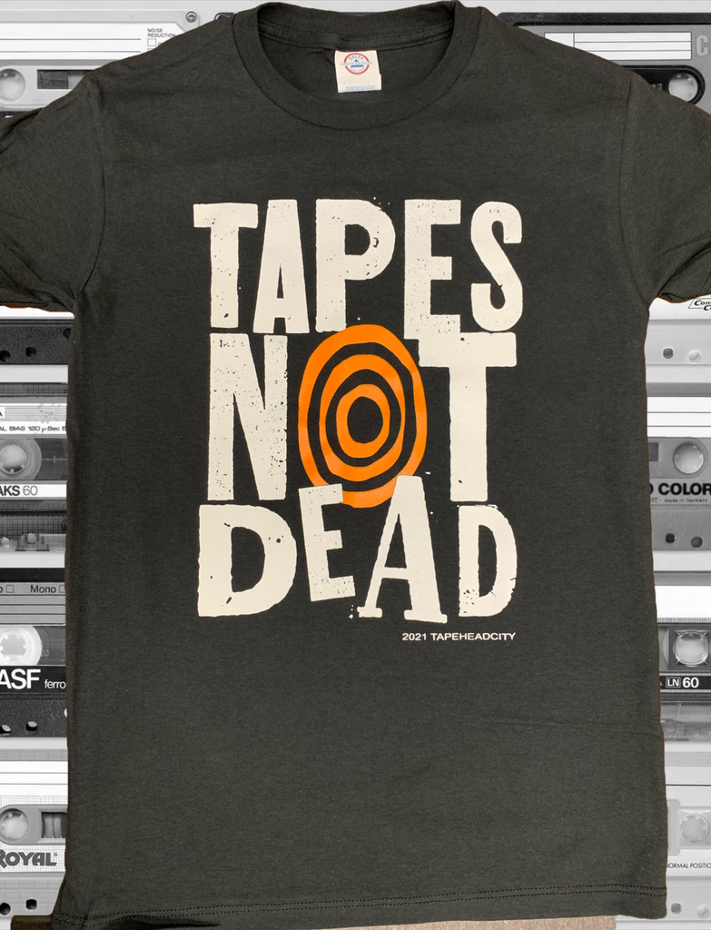 Tapes Not Dead - 2021 T-Shirt [orange speaker] [small only]