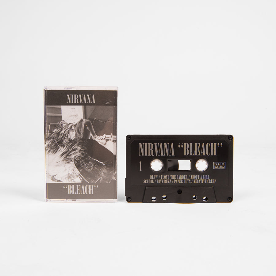 NIRVANA | bleach | CASSETTE TAPE | black (reissue) sub pop 