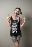 Tapehead city - Ladies black soft style tank top [XL only]