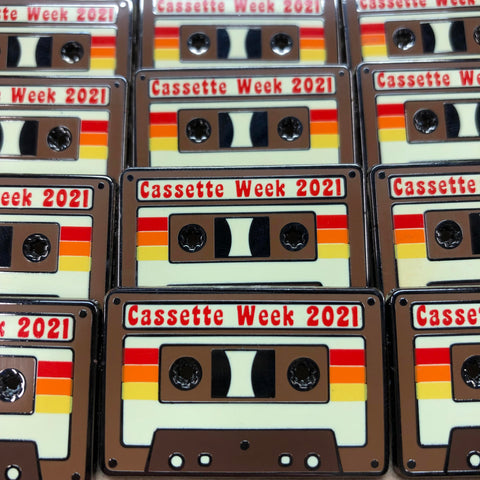 Cassette Week 2021 enamel pin (hand numbered edition of 50)